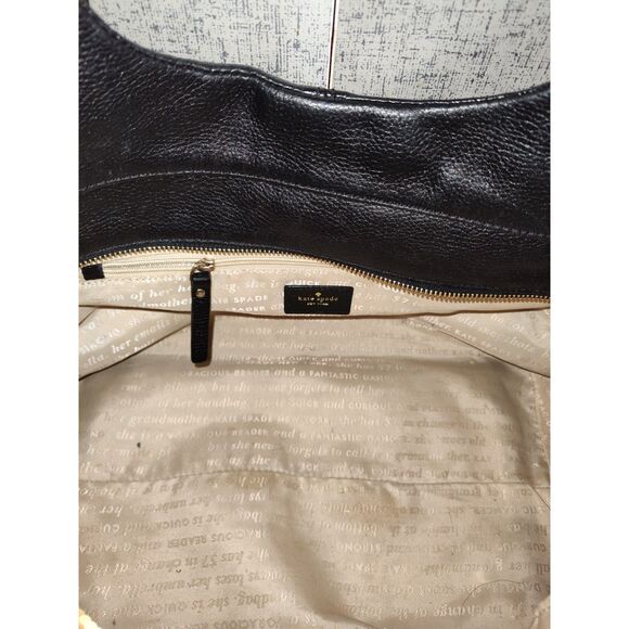 Kate Spade Black Leather Shoulder Bag - Picture 9 of 11